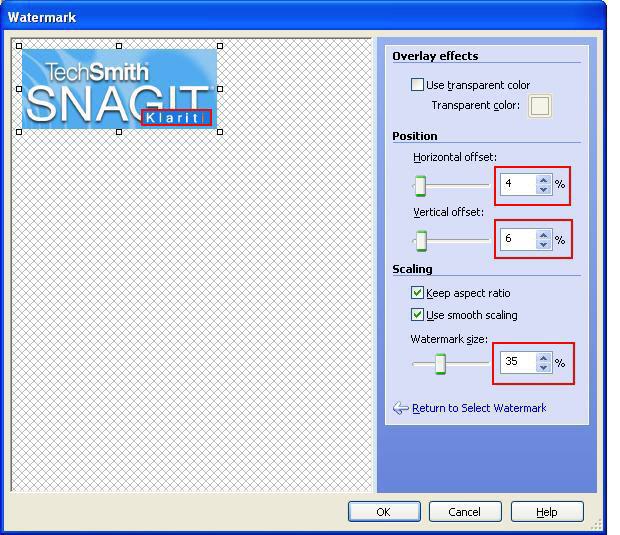 How to Batch Process Images with Snagit - 2 Add Watermark